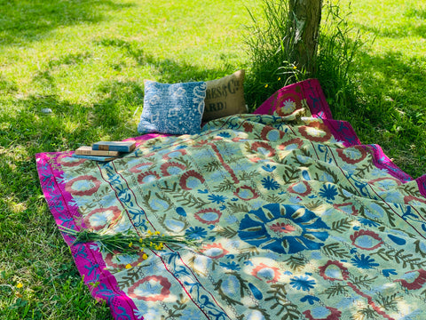 4 Sets de table kantha ancien