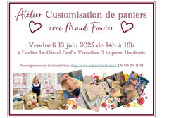 Atelier Customisation de paniers par Maud Fourier