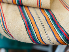 Toile de jute à rayures (au mètre)
