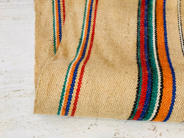 Toile de jute à rayures (au mètre)