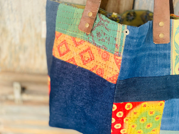 Sac Jeans & Kantha