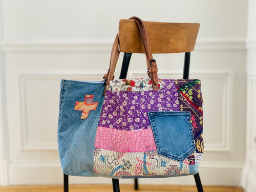 Sac Jeans & Kantha