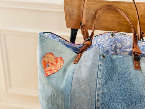 Sac Jeans & Kantha