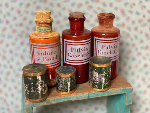 Lot 3 pots de pharmacie fin XIXème