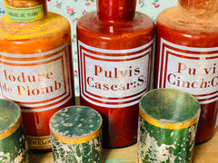 Lot 3 pots de pharmacie fin XIXème