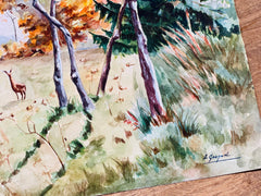 Aquarelle ancienne (signée)