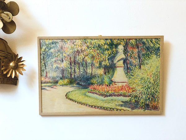 Dessin Jardin du Luxembourg (sous verre)
