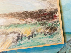 Dessin pastel (sous verre)