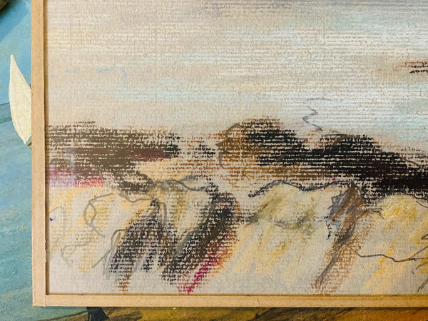 Dessin pastel (sous verre)