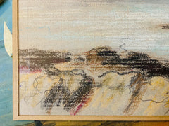 Dessin pastel (sous verre)