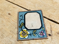 Porte-photo "fixé sous verre"