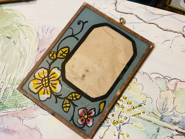 Porte-photo "fixé sous verre"