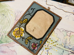 Porte-photo "fixé sous verre"