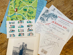Lot de 50 vieux papiers, photos, factures...