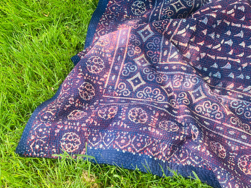 Kantha bleu jean