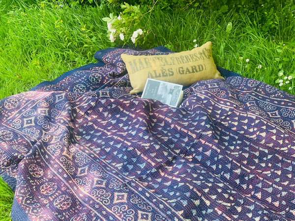 Kantha bleu jean