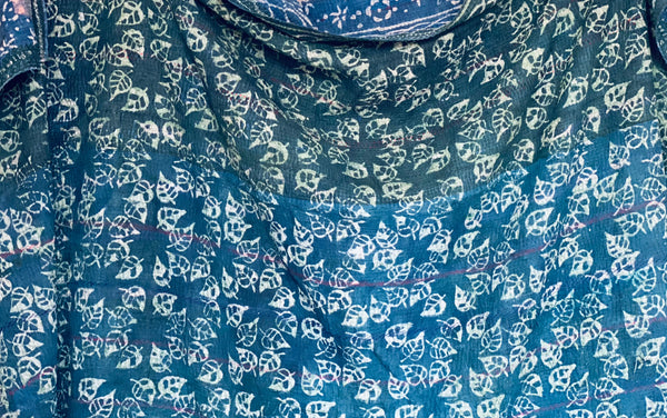 Kantha indigo ancien