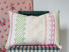 Coussin Tissu Brodé