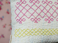 Coussin Tissu Brodé
